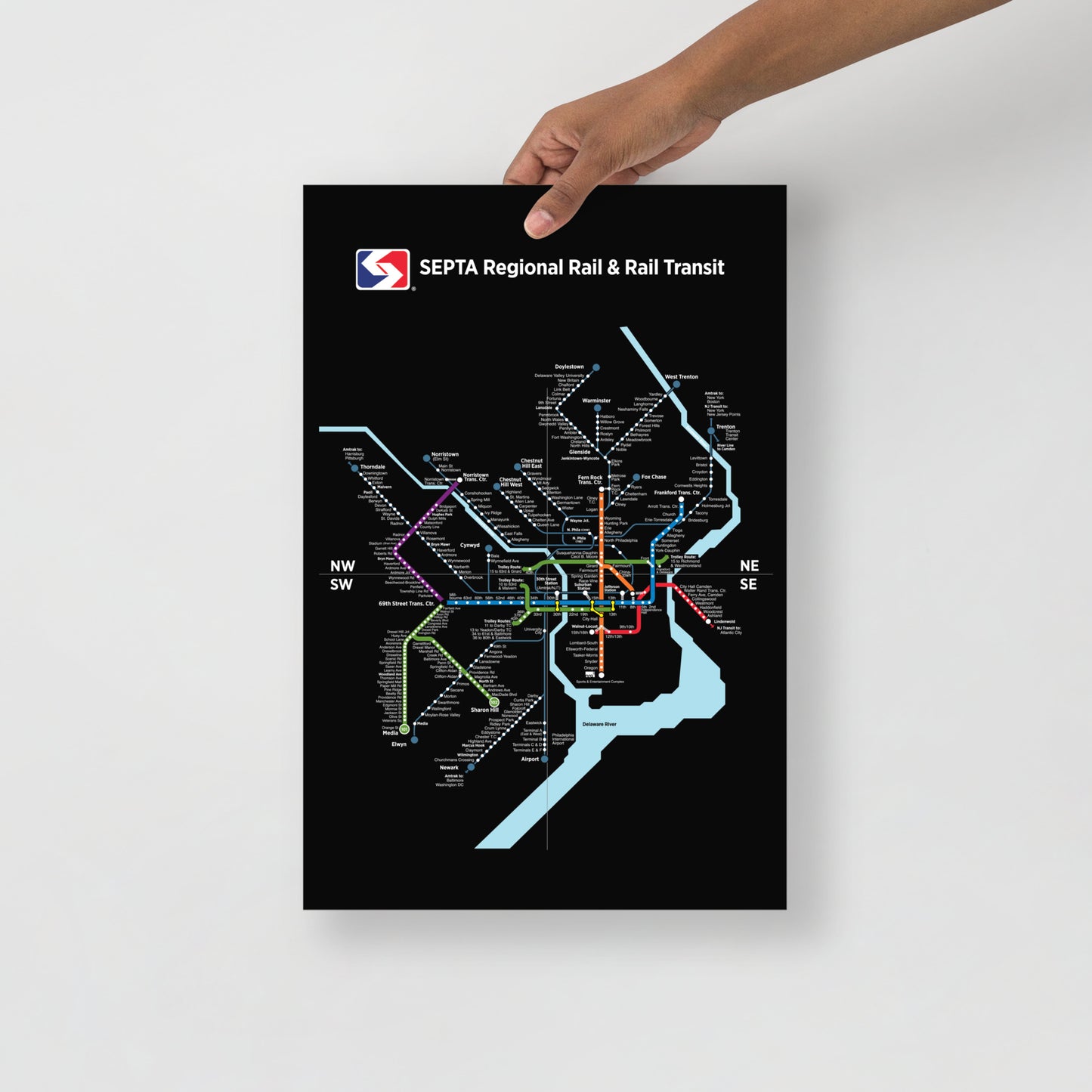 Black Septa Map – Philadelphia