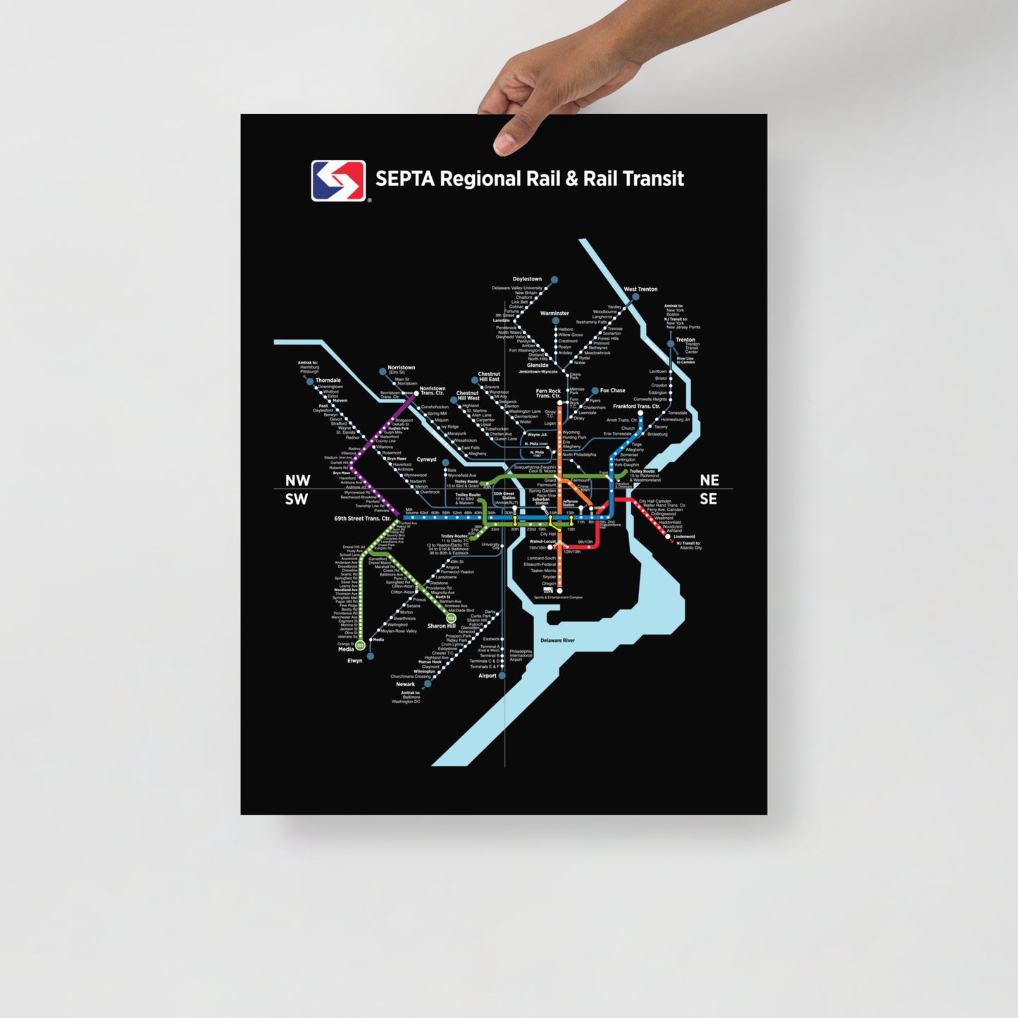 Black Septa Map – Philadelphia