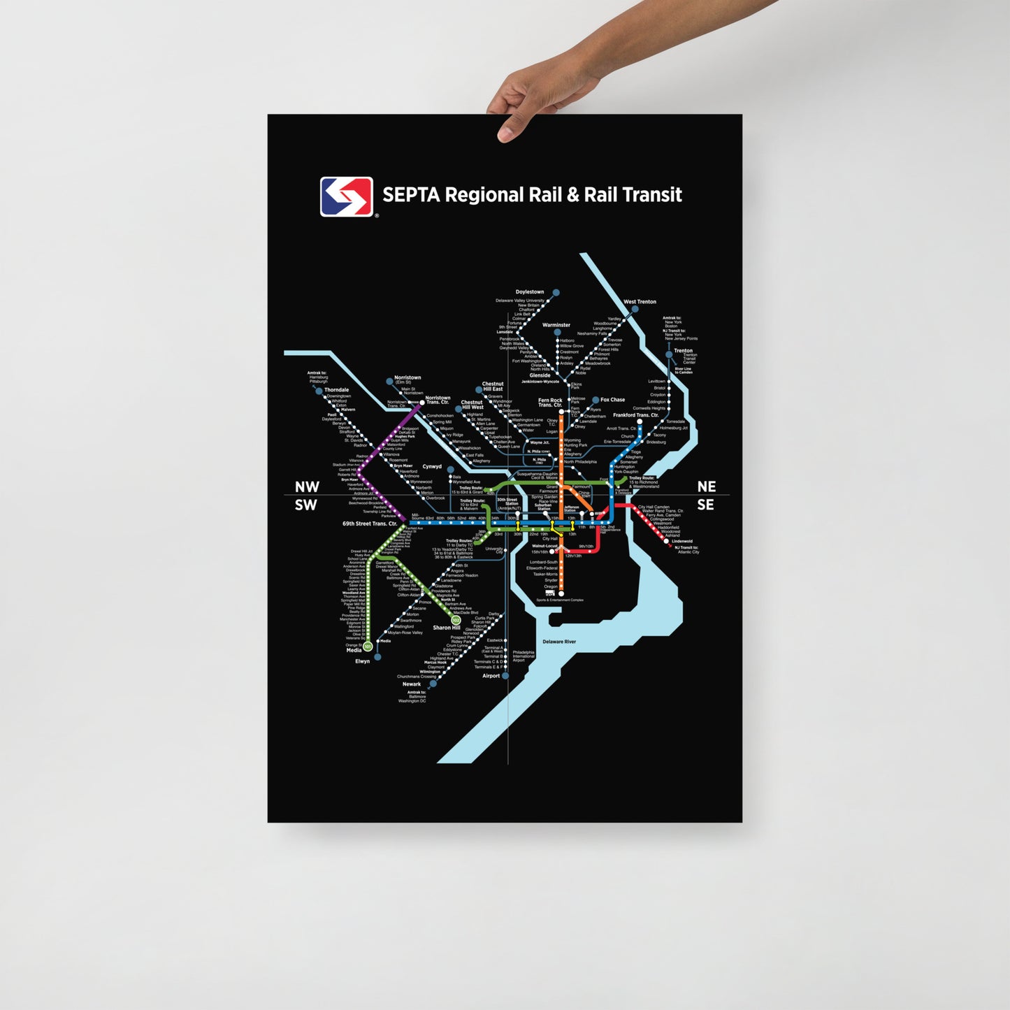 Black Septa Map – Philadelphia