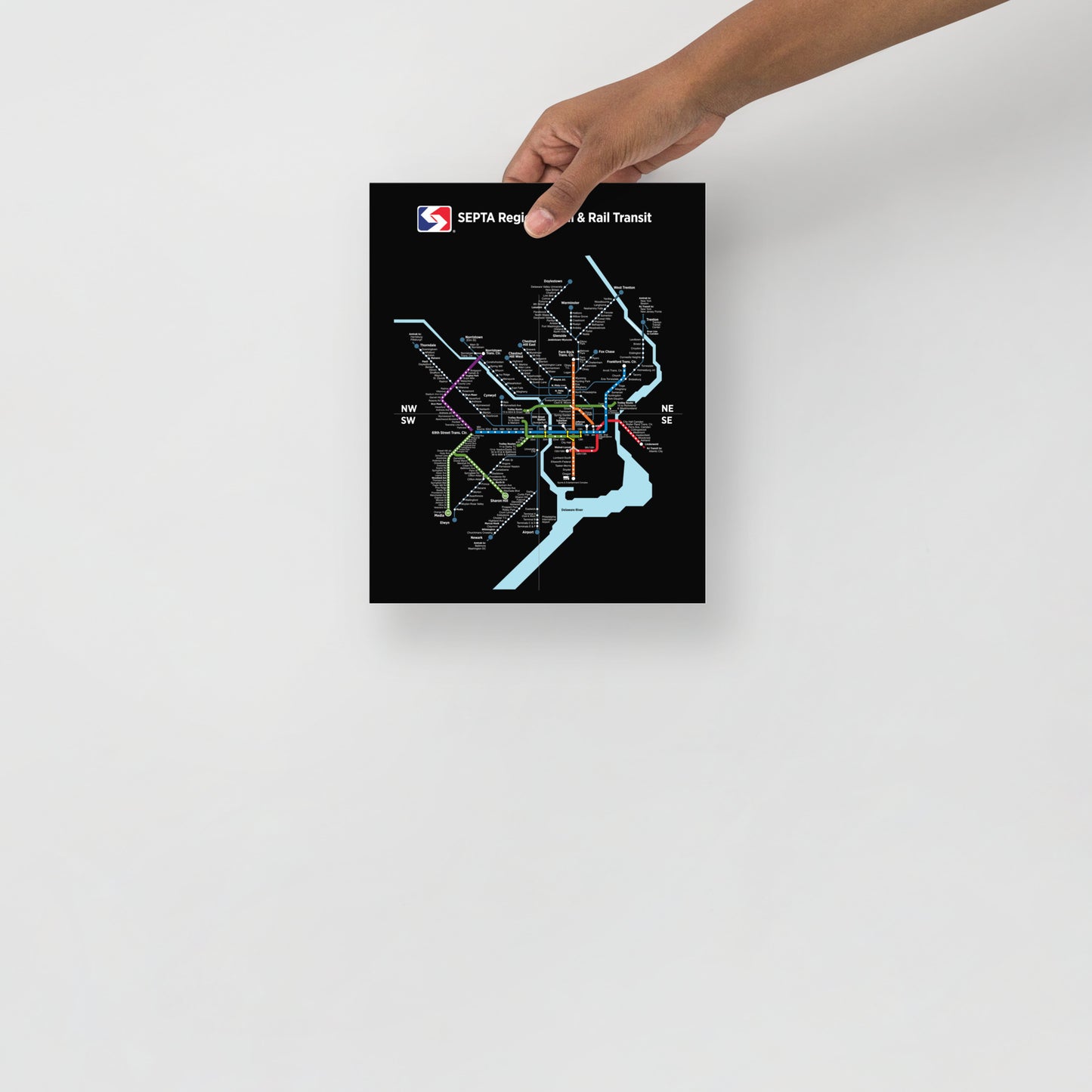 Black Septa Map – Philadelphia