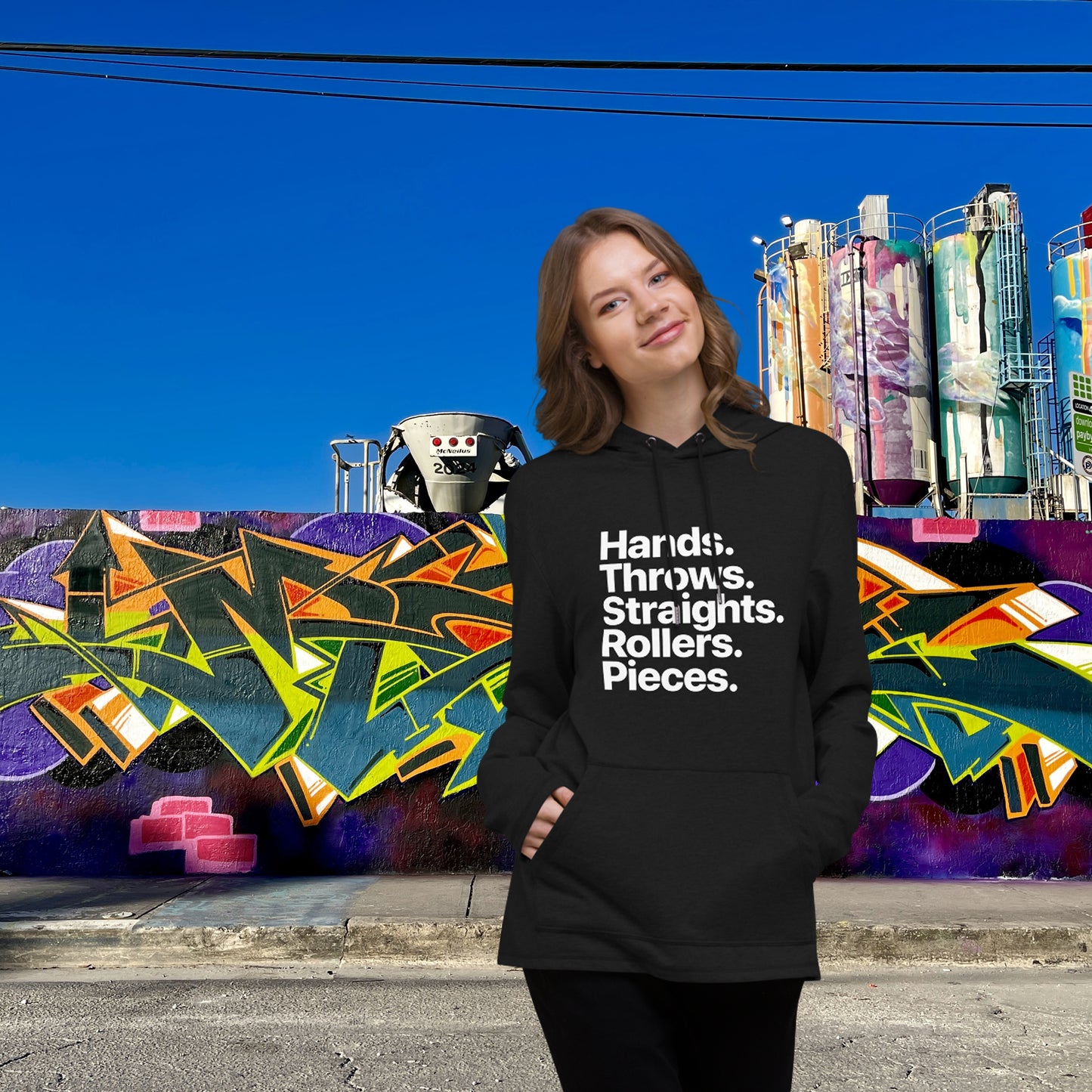 Graffiti Categories – Unisex Lightweight Hoodie