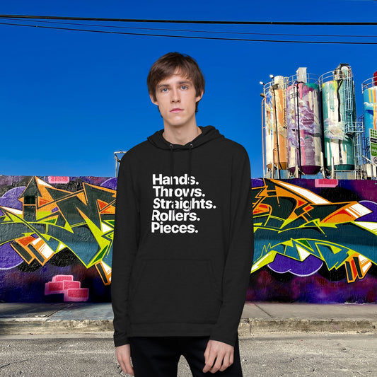 Graffiti Categories – Unisex Lightweight Hoodie