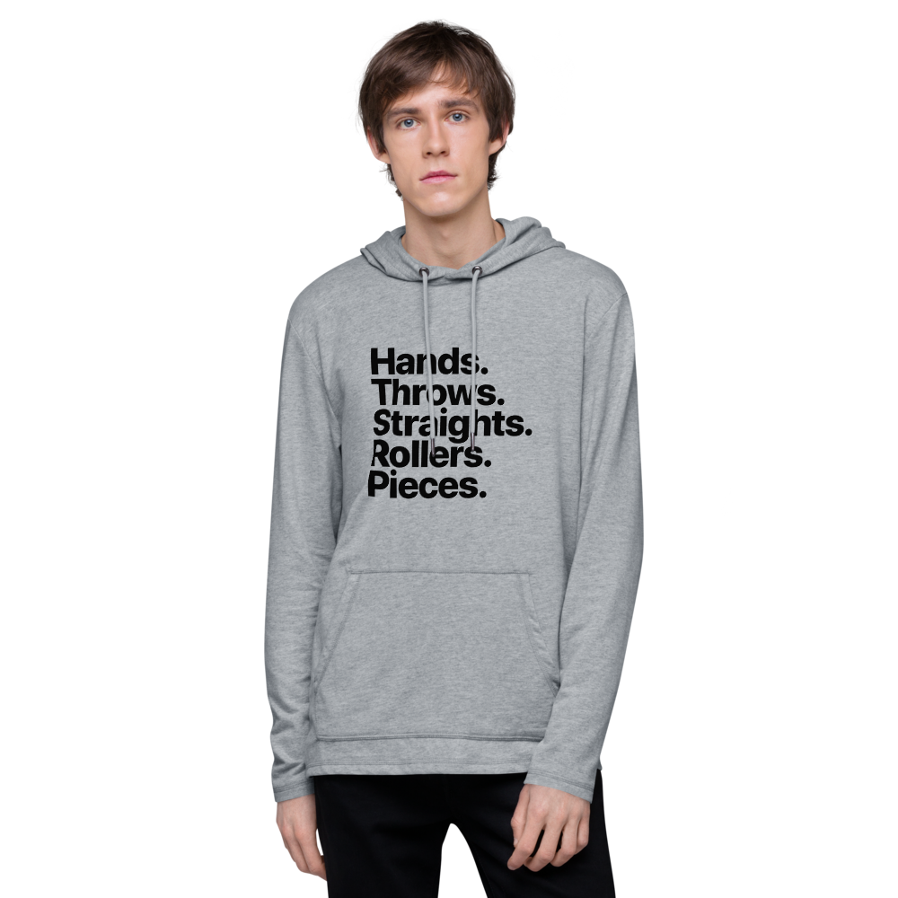 Graffiti Categories Hoodie – Gray