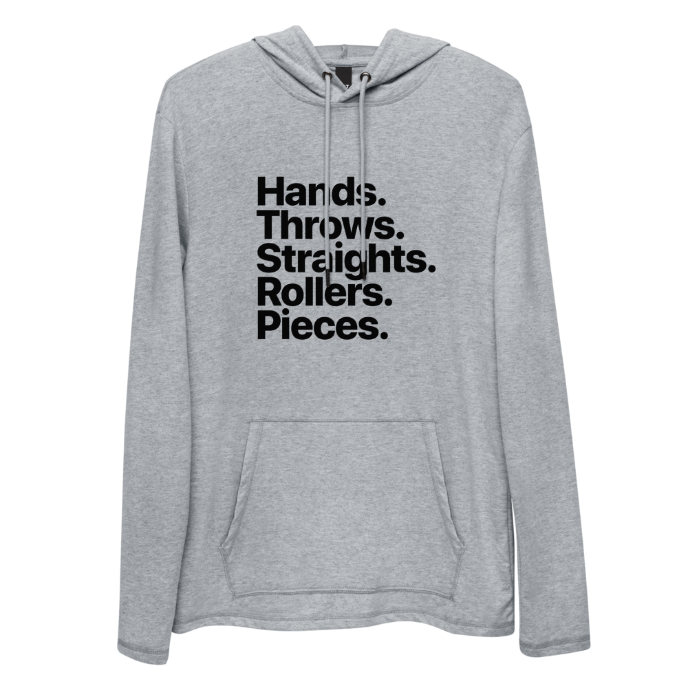 Graffiti Categories Hoodie – Gray